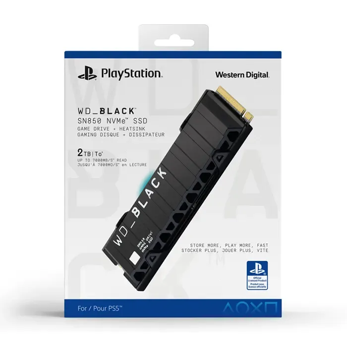 WD_BLACK 2TB SN850 NVMe SSD for PS5 Consoles Solid State Drive