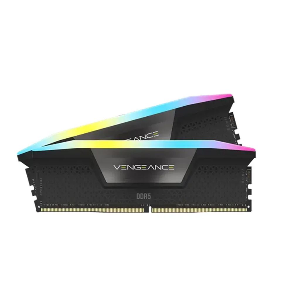 CORSAIR VENGEANCE RGB 32GB(2X16GB) DDR5 DRAM 5600MHZ C36 MEMORY KIT - BLACK