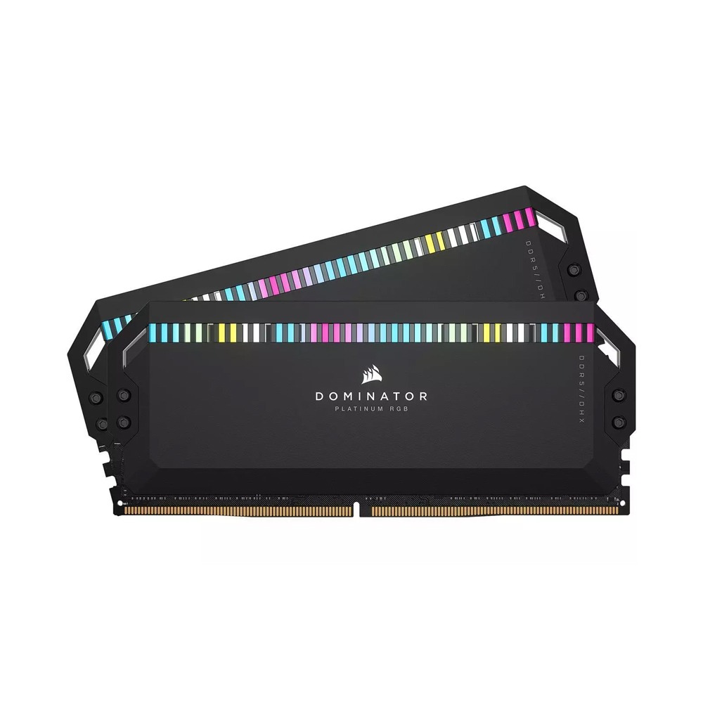 COSAIR DOMINATOR PLATINUM RGB 32GB (2X16GB)DDR5 DRAM 7200MHZ C34 MEMORY KIT - BLACK