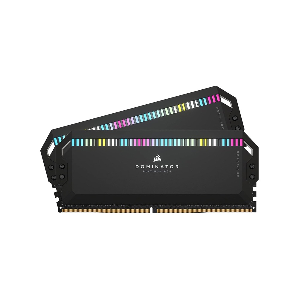 CORSAIR DDR5 6400MT/S 32GB 2X16GB DIMM,UNBUFFERED 32-40-40-84 , STD PMIC XMP 3.0 DOMINATROR PLATINUM RGB DDR5- BLACK HEAT SPREADER RGB LED 1.4V