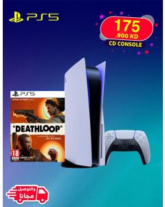 PS5 Console (European CD Version) with PS5 Games (Deathloop - R2) Bundle Offer