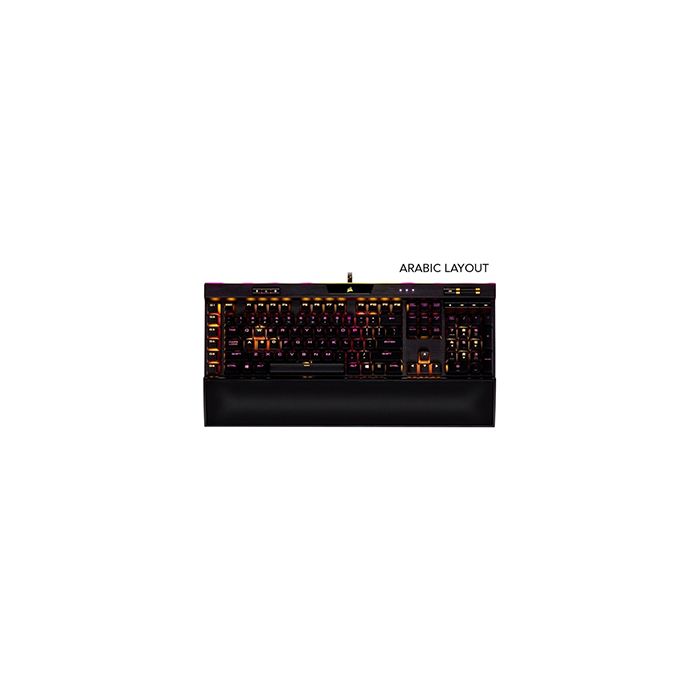 Corsair K95 Rgb Platinum Se Gold Mechanical Gaming Keyboard Layout Arabic