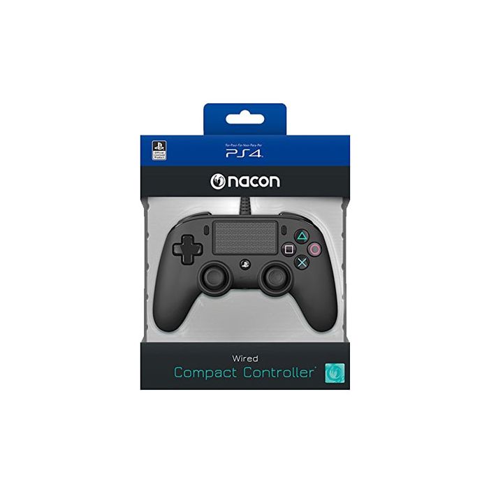 Nacon Wired Compact Controller For Playstation 4 Black